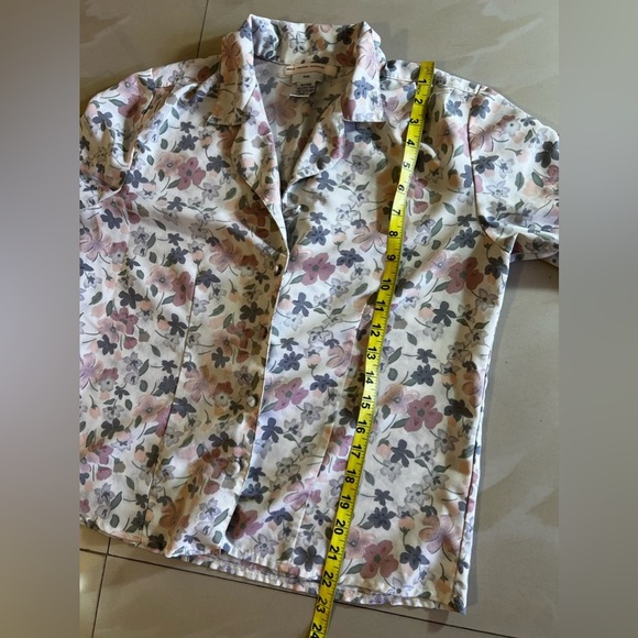 María caridad González petite Women's Long Sleeve Floral Blouse Multicolor 6 P - Picture 5 of 16